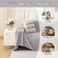 thumbnail image 2 of Dark Couch Covers for Sectional Sofa Couch Cover L Shape Couch Covers for Dogs Washable Couch Cover Banket Modern Sofa Slipcovers Super Soft Sofa Towel for Kids Pets ” x ”, 2 of 9