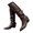 Brown, variant on Knee High Boots Women, Fold Over Shark Boots Pointed Toe block heels Wide Calf,Minimalist Street Style Faux Leather Boots for Fall & Winter