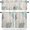 Sealifeyox63955, variant on Coastal Shell Coral Starfish Kitchen Curtains and Valances Set, Rod Pocket Curtains Tier Farmhouse Window Curtains 36 Inch Length, Abstract Summer Ocean 3 Piece Kitchen Curtains Set