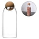 thumbnail image 4 of Frasco de vidrio de borosilicato con corcho transparente para almacenar alimentos, dulces y granos de café. 1600ml, 4 of 8