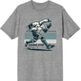 thumbnail image 3 of Rugby Goose Step Adult Heather Gray Crew Neck Short Sleeve Tee-Small, 3 of 4