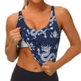thumbnail image 4 of Lsque Dragon Printed Women'S Sports Bra, Compression, Moisture Wicking, High-Impact Sports Bra For Women,Supportive sports bra-Large, 4 of 9
