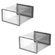 thumbnail image 3 of Caja de almacenamiento de zapatos, cajas de almacenamiento de zapatos transparentes, contenedores organizadores apilables de plástico duro, color gris, 3 of 6