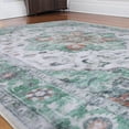 thumbnail image 5 of ARJINCUTE Non Slips Bohemia Vintage Area Rugs 8' x 10', Soft Touch Low Pile, Machine Washable, Foldable, 5 of 6