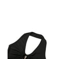 thumbnail image 6 of KOMOO Women Halter Crop Top Cutout Sleeveless Backless Camisole Cross Strap Knit Tank Top, 6 of 9