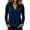 Navy&05#0605A, variant on Garbnen Polo Shirts for Women V Neck Long Sleeve Shirts for Women Casual Fitted Outdoor Lightweight Fashion Office Women's Golf Shirt Green M