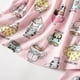 thumbnail image 2 of Gibobby Conjunto de pijama para mujer, camisetas para dormir con pantalones capri, conjuntos de pijama con estampados informales y divertidos (Rosa, XL), 2 of 4