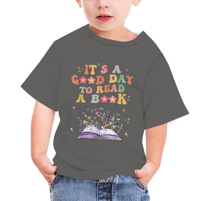 Birdeem Chemises pour Enfants T-Shirt Graphique à Manches Courtes Col Rond Crop Top pour Filles et Garçons de 3 à 14 Ans T-Shirt Tee