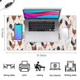 thumbnail image 5 of Long Mouse Pads for Desk,White Chicken Egg Pattern Desk Mats on Top Of Desks, Desk Mouse Pad Extra Large with 3mm Non-Slip Base and Stitched Edge for Gaming,Office,Work,Home 31.5x15.7in, 5 of 5
