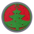 thumbnail image 1 of Christmas Absorbent Coaster Xmas Tree Snowflake Coaster Silicone Drink Coaster, 1 of 10