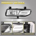thumbnail image 3 of 1 Pair Fog Lights for 2022-2025 Nissan Frontier,OEM Front Fog Light Assembly Replacement Clear Lens W/Switch and Wiring Harness, 3 of 8