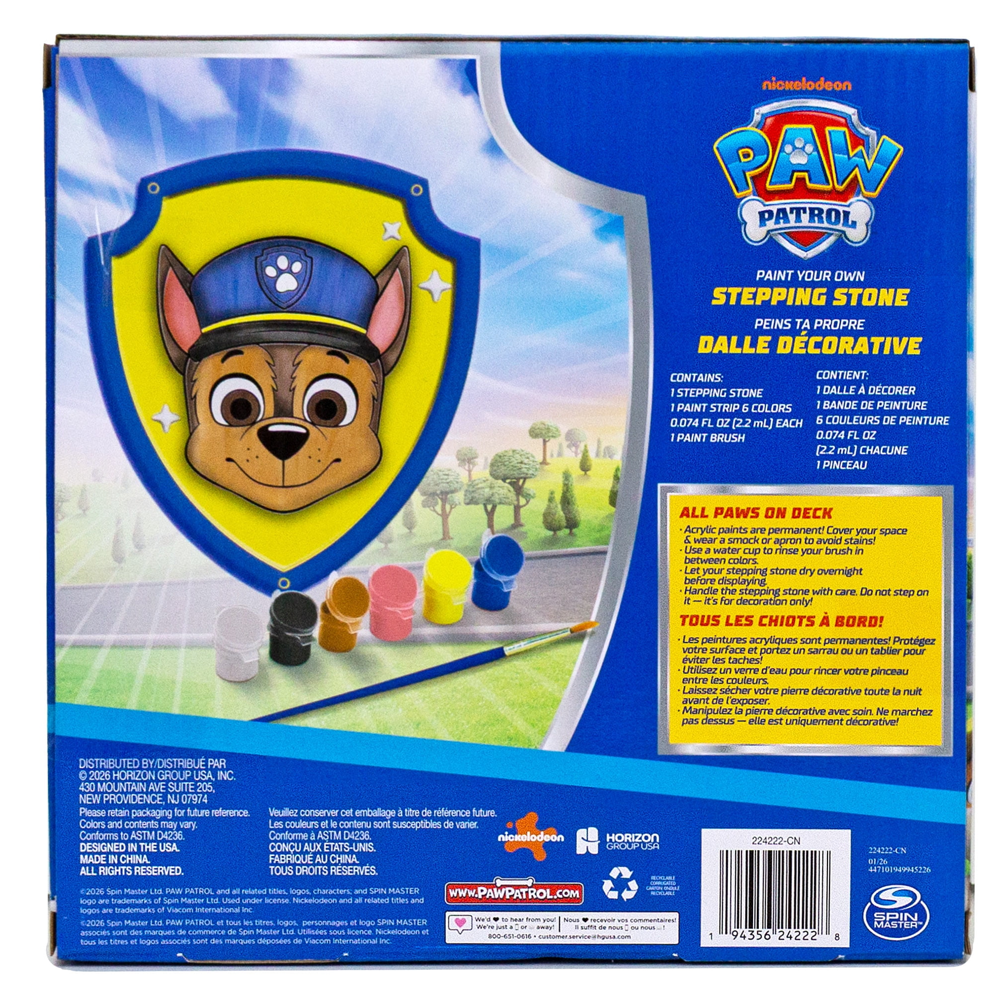 Paint Your Own Paw Patrol Stepping Stone