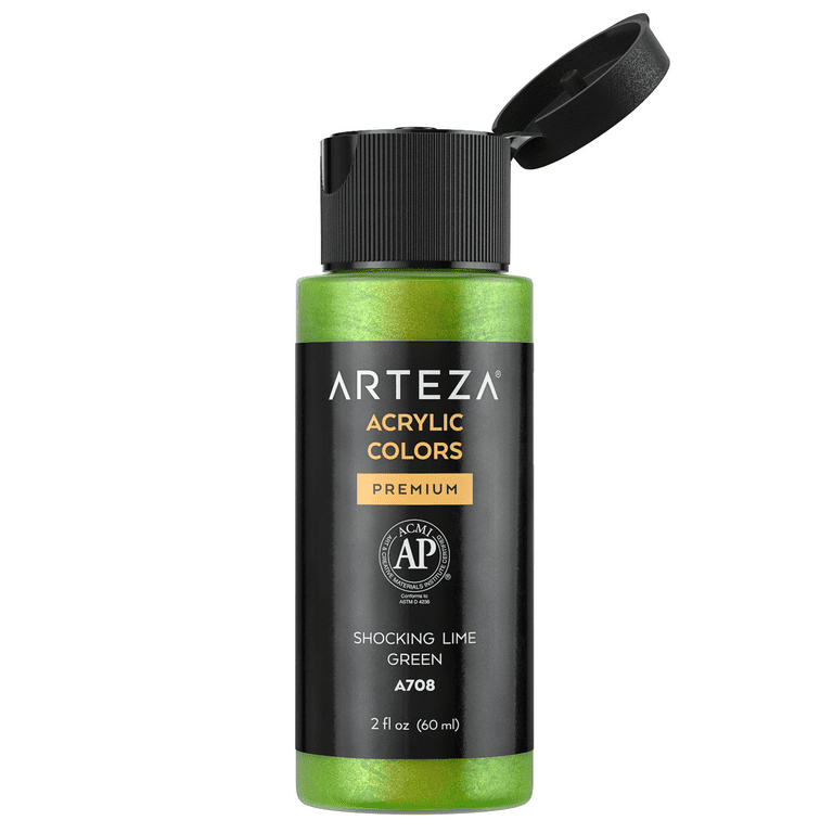 Arteza Iridescent Acrylic Paint Set, 2 oz Bottles - 10 Pack 