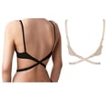 thumbnail image 2 of Miangastore Low Back Bra Strap Converters Extender with 3 Hooks For V-Neck Backless Dress & Shirt (Black), 2 of 5