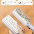 thumbnail image 5 of Cepillo de Pelo Giratorio Autolimpiante - Peine con Cojín de Aire de Masaje Antiestático para Mujeres, Peine Alisador Retráctil Mágico A, 5 of 5