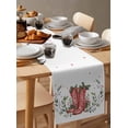 thumbnail image 3 of Table Runners 72 Inches Long Dress Scarves, Merry Christmas Farmhouse Kitchen/Dining Table Runner, Coffee Tablerunners, Winter Red Boots Stars Berry Leaves 13x72 Inch, 3 of 7