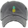 thumbnail image 3 of Pineapple Vintage Distressed Dad Hat Baseball Cap Polo Style Unconstructed Adjustable, 3 of 4