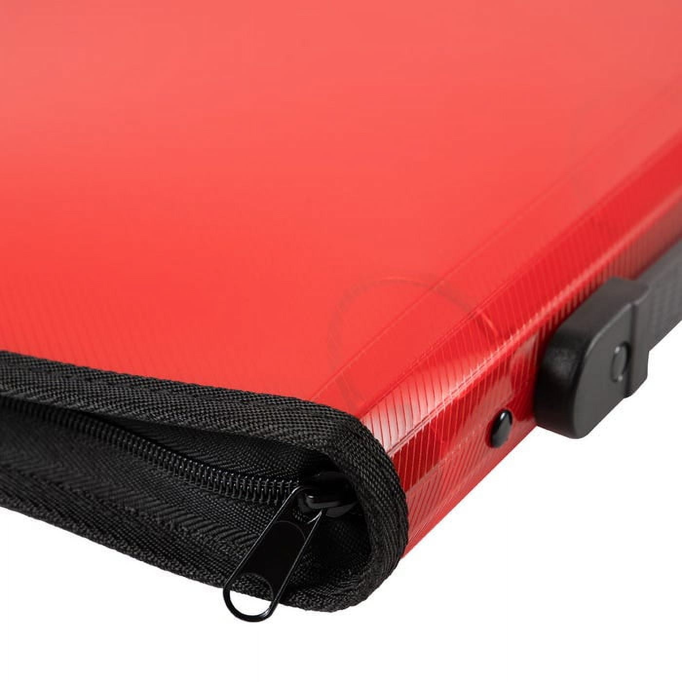 JAM Paper Plastic Zipper 1.5 inch Binder, Red 3 Ring Binder, 1/Pack