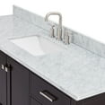 thumbnail image 4 of Ariel Cambridge 67 Inch Single Rectangle Sink Vanity With Carrara White Marble Countertop With 0.75 Edge In Espresso, 4 of 10