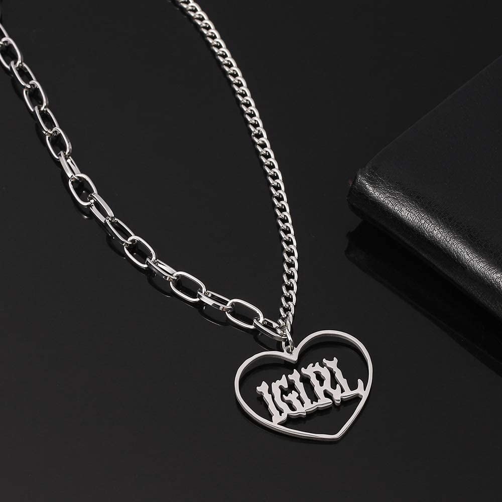 Womens iGirl Heart Pendant Necklace 