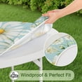 thumbnail image 5 of Lightblue Daisy Flower Watercolor Pattern Round Fitted Tablecloth with Elastic Edge,Dining Table Cover Waterproof,Outdoor Round Tablecloth for Camping,Dining,Indoor and Outdoor, 5 of 7