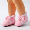 thumbnail image 4 of CAICJ98 Baby Winter Warm Snow Boots Soft Sole Prewalker Non-Skid Baby Shoes Winter Pink,5(Infant), 4 of 6