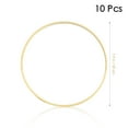 thumbnail image 2 of FUTUREORYY 10Pcs Dream Catcher Ring Golden Round Bamboo Wood Diy Craft Tool Home Decor Incorporations, 2 of 8