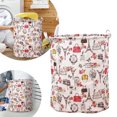 thumbnail image 1 of SIfdSeng Get it Fast Patterned Linen Laundry Hamper Without Lid Large Open Top Stylish and Breathable Fabric for Bedroom Or Bathroom Easy and Durable Design, 1 of 5