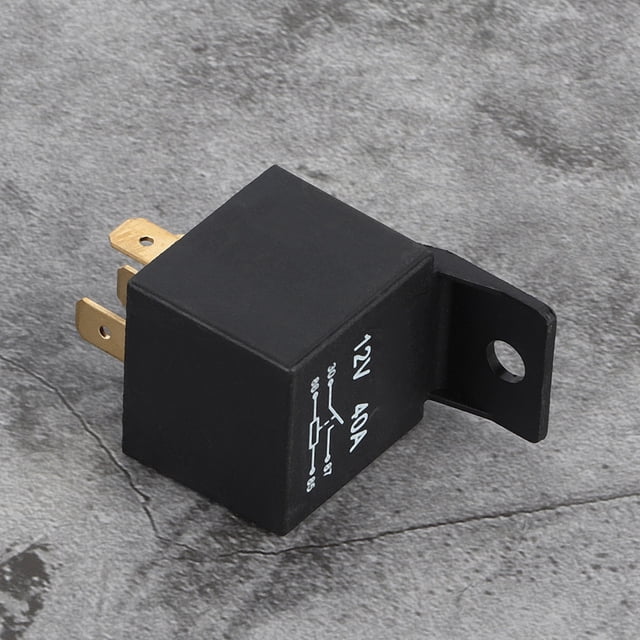 Relé Automático Universal De 5 Pines, 12 V, 30 A, 40 A, Resistente A La Intemperie, De Alto Rendimiento, Para Vehículos Automotrices, Camiones Y SUV, Color Negro.