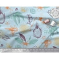 thumbnail image 2 of Soimoi Tissu en Poly Georgette Imprimé Floral, Gingembre & Citron par Yard 42 Pouces de Large, 2 of 3