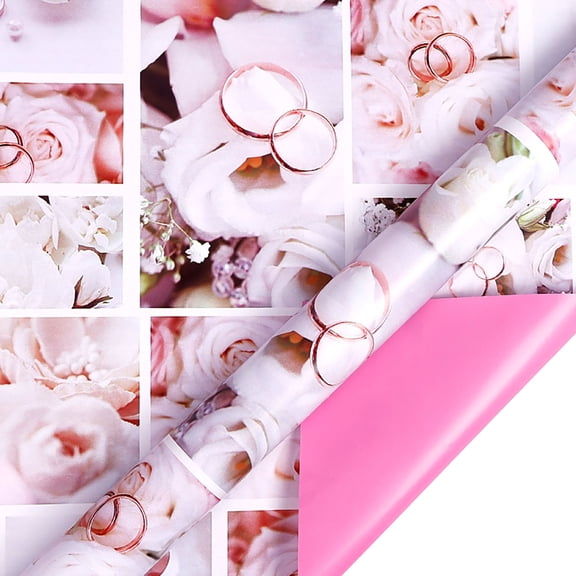 Gift Wrapping Paper,Bunny Egg Floral Print Decorative Paper for Easter Gifts Spring Party Decorations DIY Crafts,1 Counts,300cm/118in Roll