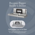 thumbnail image 4 of Foundations Ultra Horizontal Baby Changing Station, EZ Mount Backer Plate Included,Silver (200-EH-04), 4 of 11