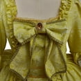 thumbnail image 5 of Women's Elegant Rococo Victorian Queen Marie Antoinette Ball Dress Gown - 18th Century Inspired Yellow Court Dress, 5 of 7