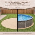 thumbnail image 5 of Blue Wave Riviera 18-ft Round 54-in Deep 8-in Top Rail Metal Wall Swimming Pool Package, 5 of 7