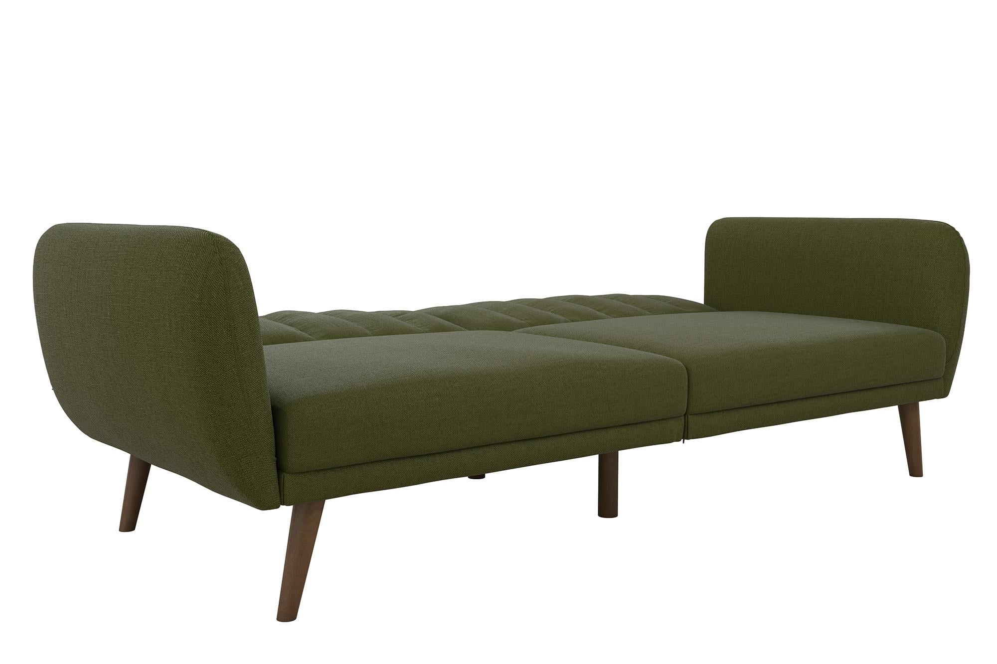 Novogratz Brittany Futon, Green Linen