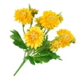 thumbnail image 6 of 1pc Artificial Chrysanthemum Bouquet Simulation Flower Table Centerpiece Decor Home Office Flower Home Decoration yellow, 6 of 9