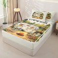 thumbnail image 2 of Homewish Outdoor Camping Adventure Zipper Twin Comforter Sets with Fitted Sheet and 2 Pillowcases,3D Camper Print Zipper Bedding Set Fore Boys Kids,Lightgray Reversible,4-Piece, 2 of 7