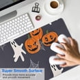thumbnail image 4 of Long Mouse Pads for Desk,Halloween Pumpkin Ghost Pattern Desk Mats on Top Of Desks, Desk Mouse Pad Extra Large with 3mm Non-Slip Base and Stitched Edge for Gaming,Office,Work,Home 31.5x11.8in, 4 of 5