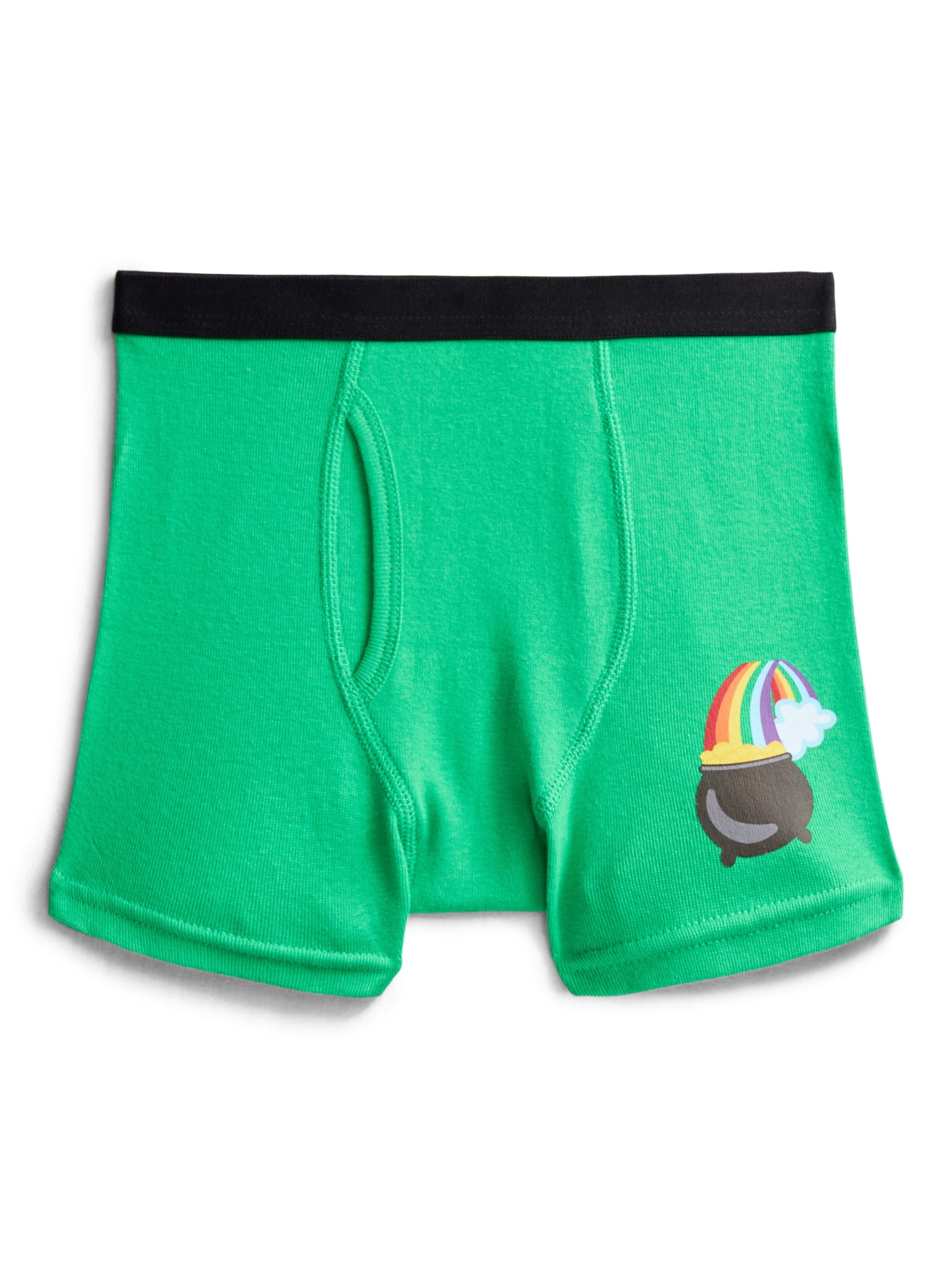 St Patrick's Day Boys Cotton Boxer Briefs from Ways to Celebrate, 3-Pack, Sizes S-XL