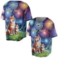 thumbnail image 3 of Happy New Year Mastiff Family Cheer Winter Midnight Firework All Over Print 3D Baseball Shirt Shibas Dog Lovers Gifts Idea Softball Sport - 02025, 3 of 6