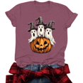 thumbnail image 6 of JOANKDMI Witches Hat Ghost Graphic T-Shirts for Women Cute Halloween Pumpkin Short Sleeve Crewneck Fall Tops Casual Loose Fit Holiday Party Tees Novelty Shirts, 6 of 9