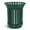 Green, variant on Gaonala Commercial Garbage Can 16 Gallon Metal Slatted Outdoor with Removable Liner for School Park Beach Patio Black