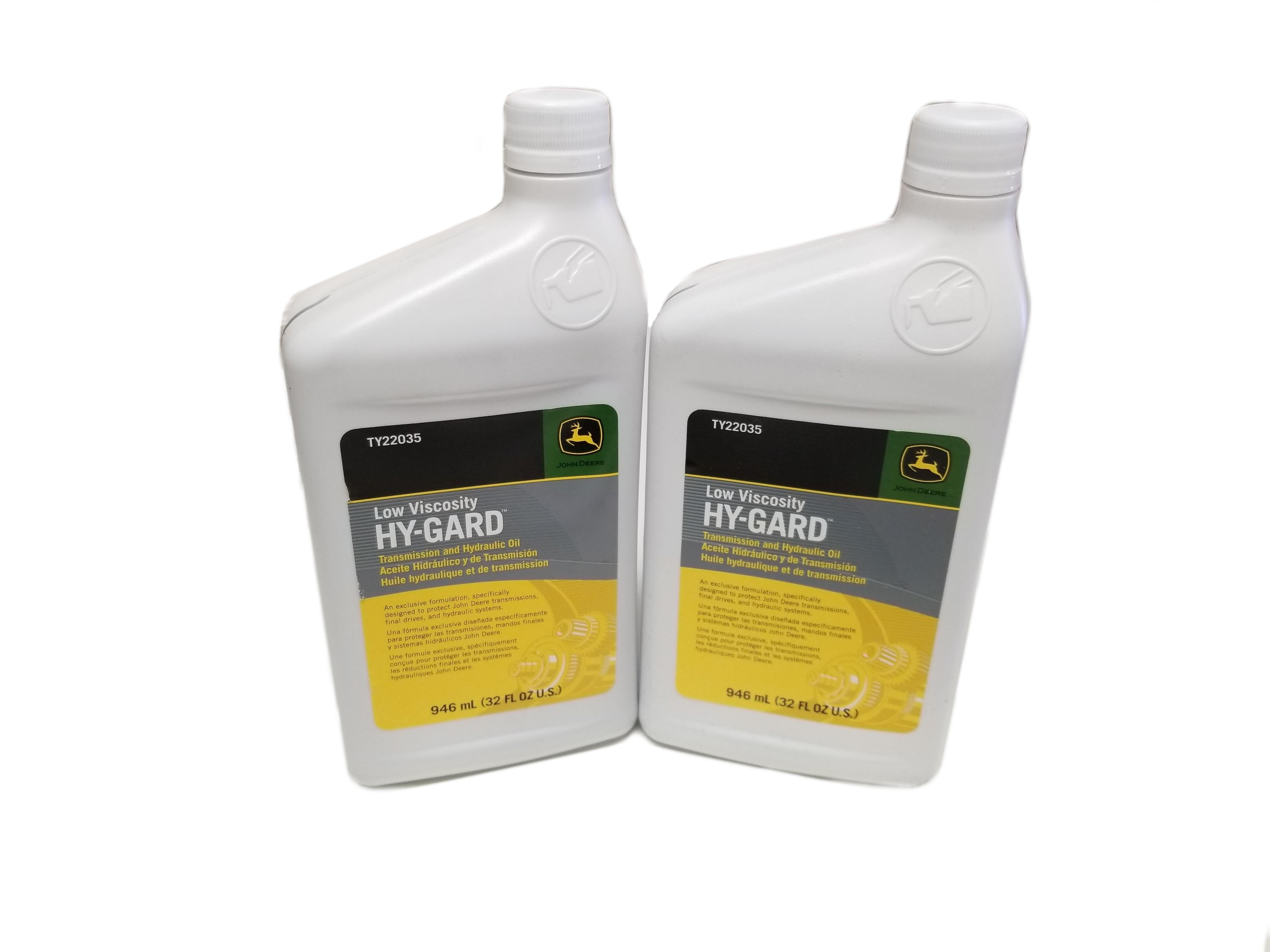 John Deere Hy-Gard Transmission & Hydraulic Oil Automatic Transmission Fluid, 32 ounces 2 Pack