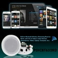 thumbnail image 6 of Pyle Audio 6.5" 2 Way 200W Bluetooth Ceiling Wall Speakers, Pair | PDICBT652RD, 6 of 6