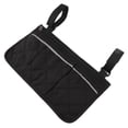 thumbnail image 3 of Bolsa para silla de ruedas, impermeable, de poliéster, con múltiples bolsillos, para exteriores, color negro, 3 of 14