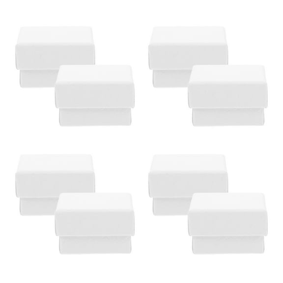 10 Pcs Necklace Gift Boxes for Jewelry Bulk Mini Earring Lovers White