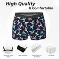 thumbnail image 2 of Men's Boxer Briefs, Yellow Green Red Hummingbird Soft Comfy Mens Underwear Boxer Briefs Breathable With Widen Waist, 2 of 7