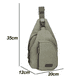 thumbnail image 2 of Mochila bandolera de lona para senderismo, mochila para hombres y mujeres, viajes en bicicleta al aire libre, 2 of 5