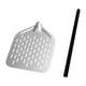 thumbnail image 1 of Pala de pizza perforada, herramienta profesional para pizza, para interiores y exteriores, de aluminio. 14 pulgadas, 1 of 9