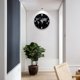 thumbnail image 4 of Mapa del mundo Reloj de pared Sala de estar Cocina Decoración de oficina Reloj redondo grande para colgar en la pared Inevent JJ24899-00B, 4 of 6